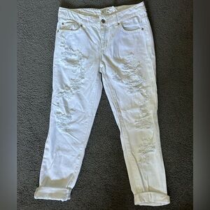 Ankle skinny jeans with rips- size 3